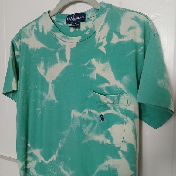 Polo Ralph Lauren Other - Vintage Polo Ralph Lauren Single Stitch T-Shirt Men's Small Pocket Pony SS Green